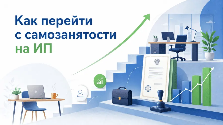 Как перейти с самозанятости на ИП: пошаговая инструкция